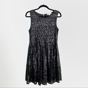 Black Sequin Party Dress